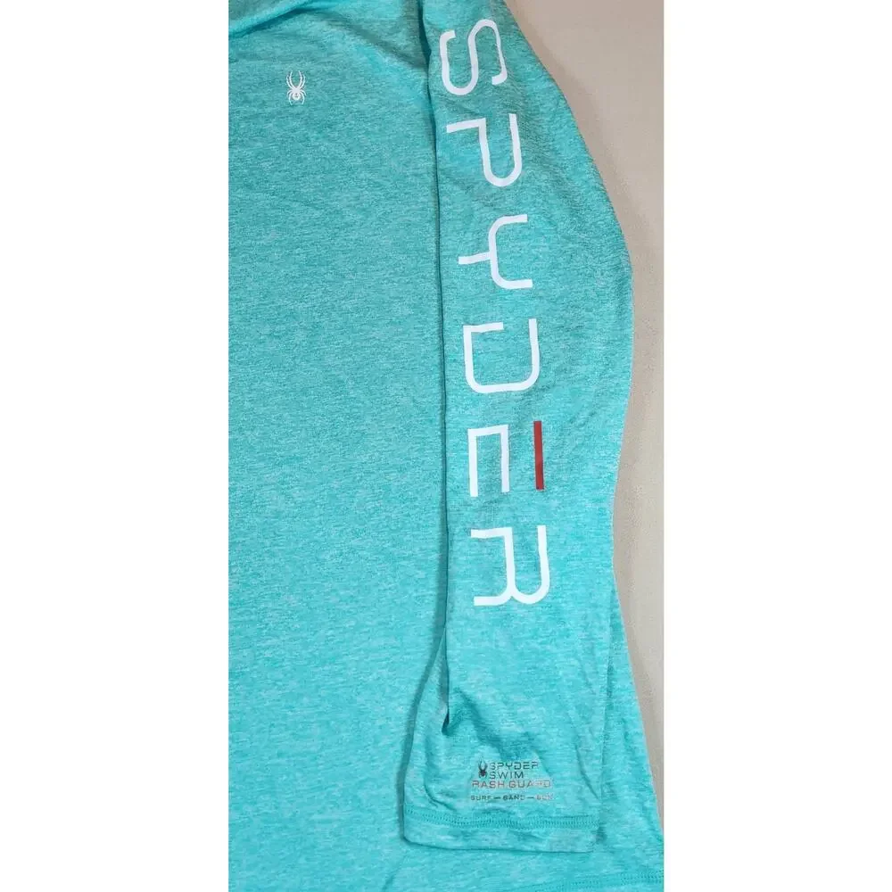 Spyder Swim Men’s XL Rash Guard UPF 50+ Long Sleeve Aqua Quick Dry